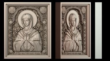 3D модель Икона Божией Матери «Умягчение злых» (STL)