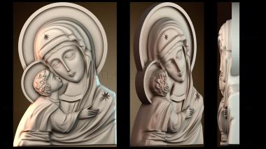 3D модель Икона Богородицы (STL)