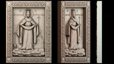 3D модель икона Покрова Божией Матери (STL)