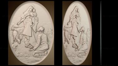 3D модель Икона Богородицы (STL)