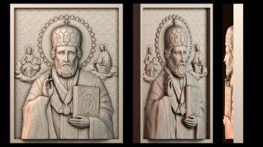 3D модель Икона Святителя Николая (STL)
