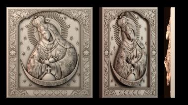 3D модель Икона Божией Матери (STL)