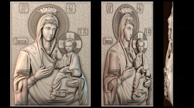 3D модель Икона Иверской Божией Матери (STL)