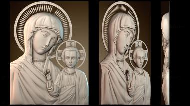 3D модель Икона Казанской Божией Матери (STL)