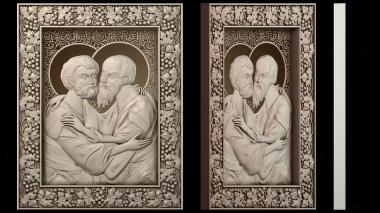 3D модель Икона святых апостолов Петра и Павла (STL)