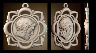 3D модель Кулон Иисус (STL)