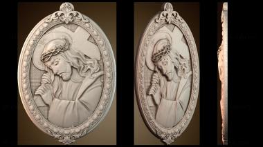 3D модель Икона Иисуса Христа (STL)