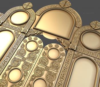 3D модель 3d модель православного иконостаса, stl формат для ЧПУ (STL)