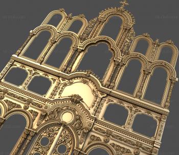 3D мадэль Иконостас многоярусный 3d stl модель для ЧПУ (STL)