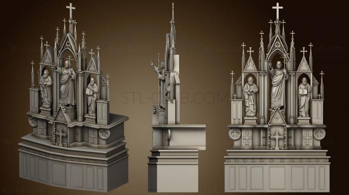 3D мадэль Католический иконостас (STL)