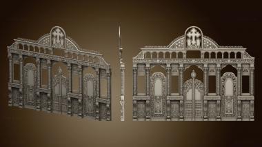 3D model Iconostasis of the village of Petrovka version1 (STL)