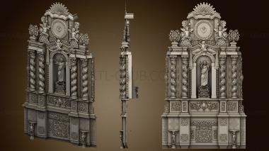 3D model Golden catholic iconostasis (STL)