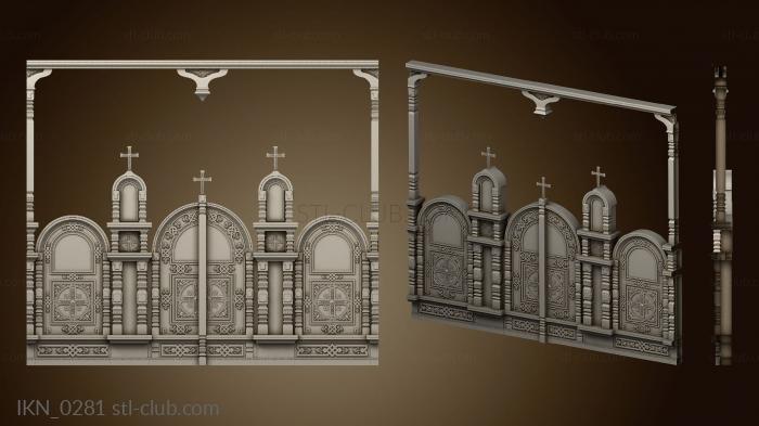 3D model Iconostasis and church utensils (STL)