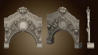 3D model Arch over the royal gate of the iconostasis version1 (STL)