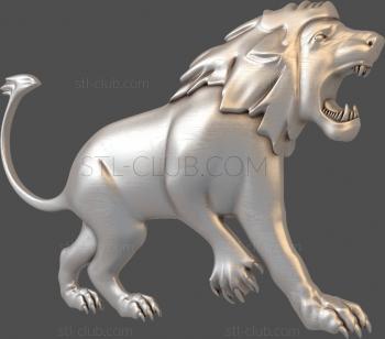 3D модель 3d stl модель лев, артJV_0022 (STL)