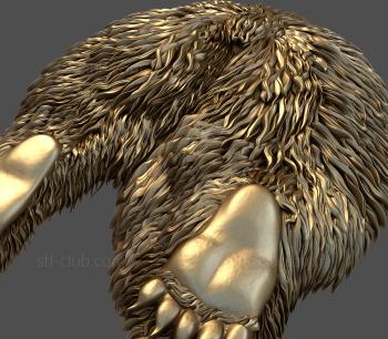 3D model Bear paws (STL)