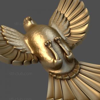 3D model Flying pigeon (STL)