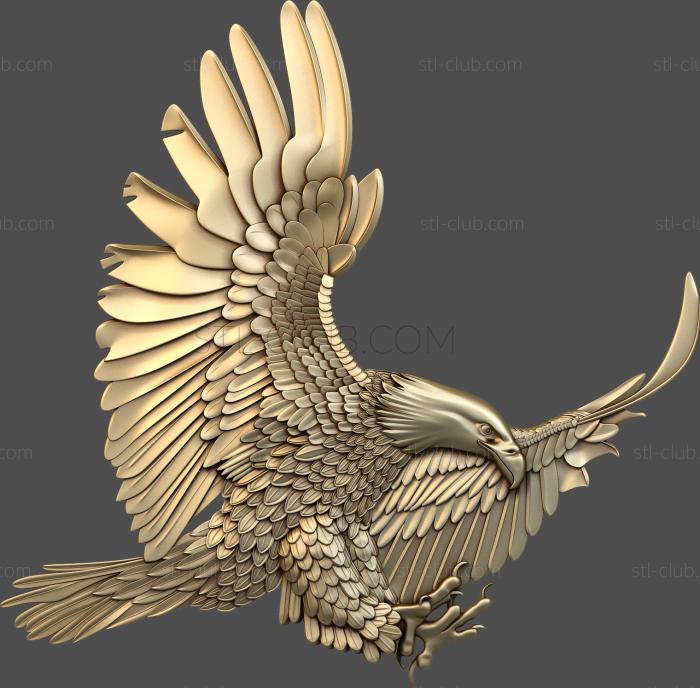 3D model Attacking eagle (STL)