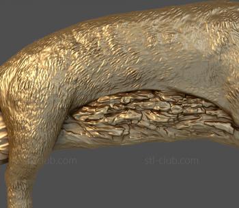 3D model Sleeping leopard (STL)