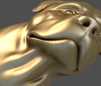 3D model Rottweller's face (STL)