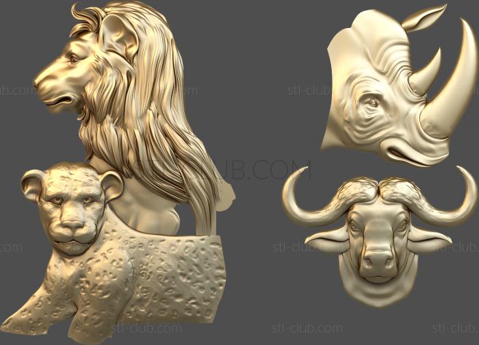 3D model Wild animals (STL)