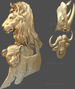 3D model Wild animals (STL)