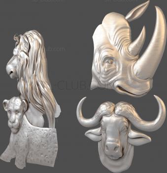 3D model Wild animals (STL)