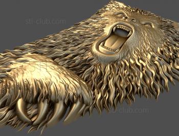 3D model A snarling bear (STL)