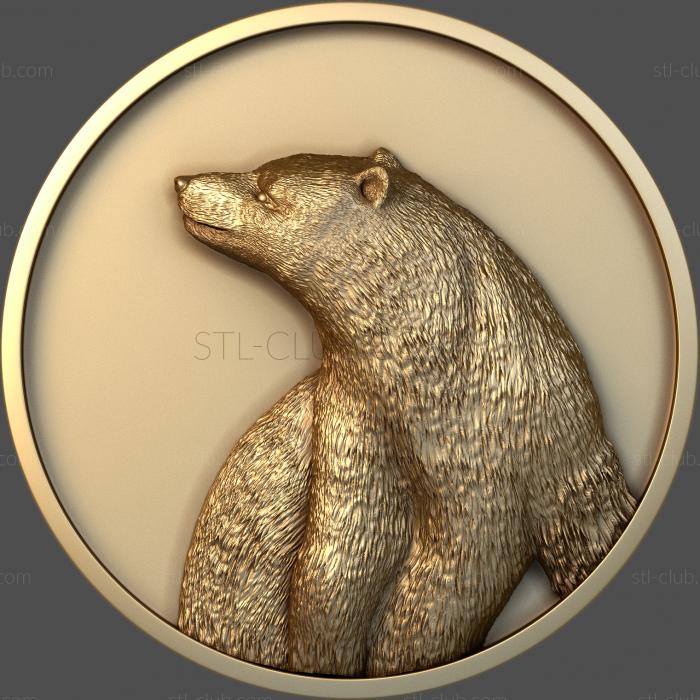 3D model Bear's head (STL)