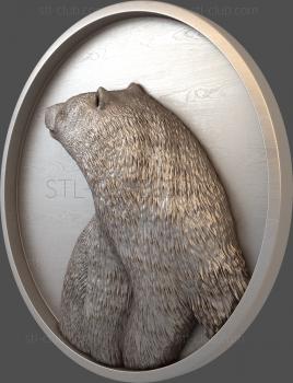 3D model Bear's head (STL)