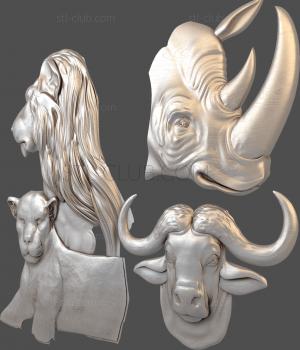 3D model Savanna animals (STL)