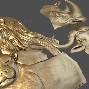 3D model Savanna animals (STL)