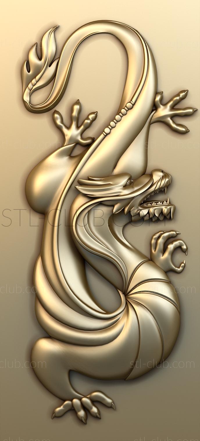 3D model Dragon panel (STL)