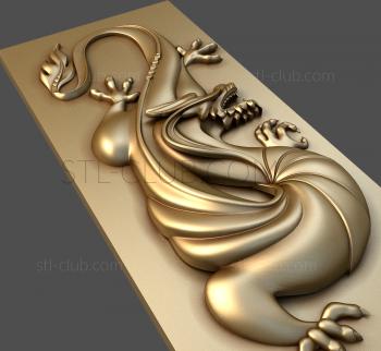 3D model Dragon panel (STL)