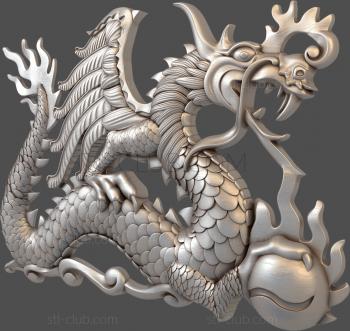 3D model Chinese dragon (STL)