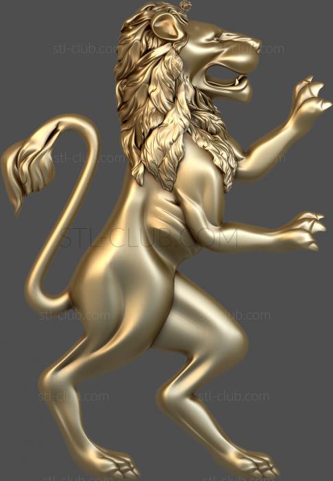 3D model Lion from the flag (STL)