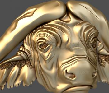 3D model Buffalo head (STL)