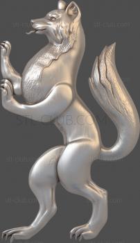 3D model Fox on its hind legs (STL)