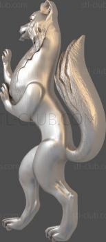 3D model Fox on its hind legs (STL)