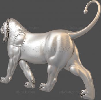 3D model Tiger mural (STL)