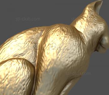 3D model Sitting cat (STL)