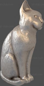 3D model Sitting cat (STL)