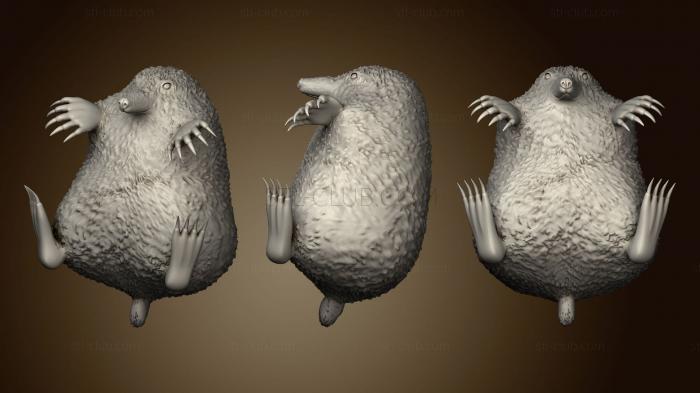 3D model Krotovukha bank and the mole (STL)