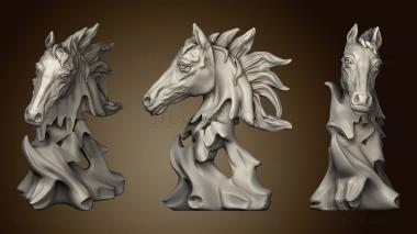 3D model Figure in the form of a horse's head (STL)