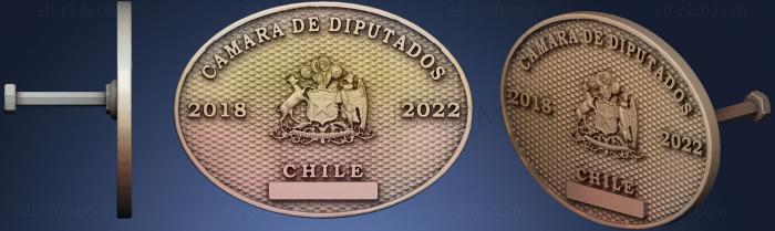 Placa Camara de Diputados Chile