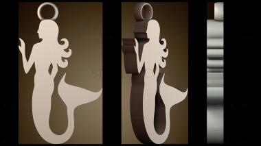 3D модель Серьги русалки (STL)