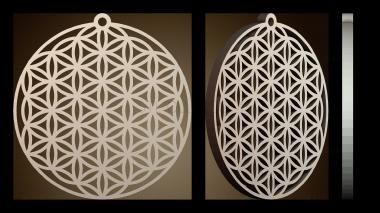 3D модель Серьги Цветок (STL)