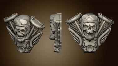 3D модель Череп пилота harley2 (STL)