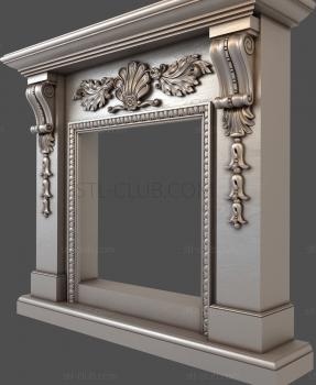 3D model 3d model of fireplace portal, stl format (STL)