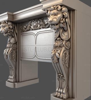 3D модель портал для камина, 3d stl модель (STL)